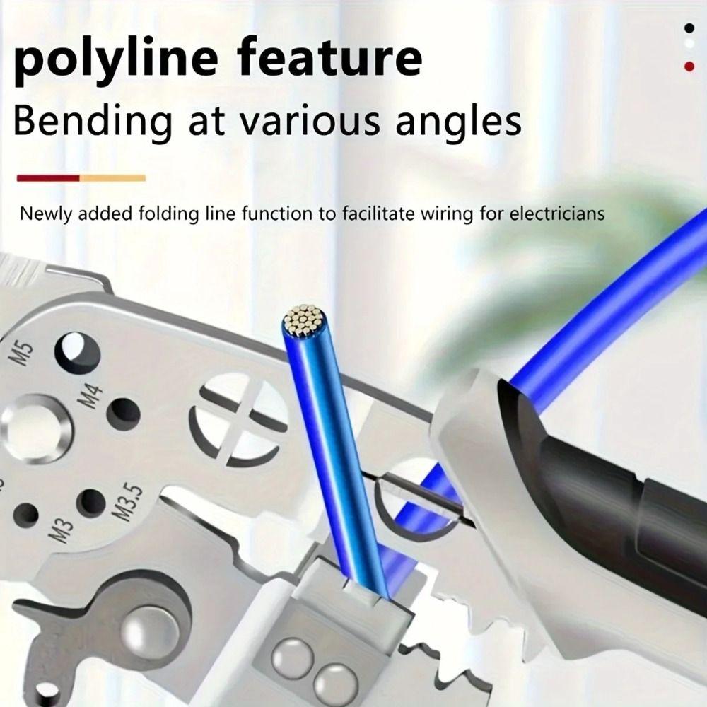 Wire Branching Elbow Wire Stripper Pliers Anti-Slip Wire Crimping Cutter  Wire Repair Tool