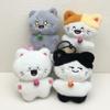Stuffed Cat Doll Pendant Bell Cat Plush Pendant Cute Cat Plush Toy Keychain Birthday Gifts