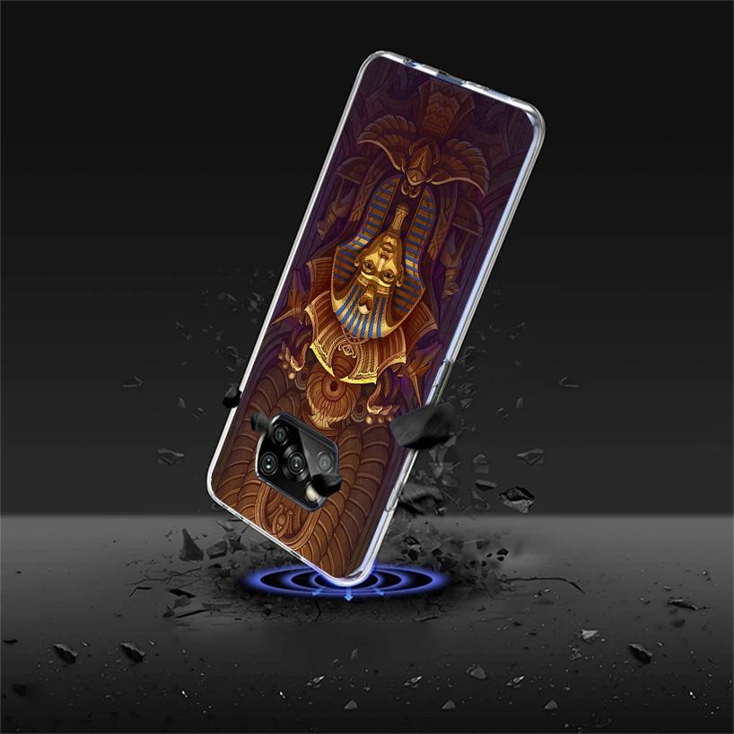 Egypt Nefertiti Anubis Ankh Pharaoh Phnoe Case for Xiaomi Poco X5 X6 X7 Pro X4 Gt F7 Ultra M8 M7 Redmi 15C 15 13C 13 12C 12 Uniq