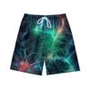 European And American Dark Natural Lightning Element Men'S Casual Shorts Beach Pants