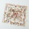 Women S 70cm Floral Printed Square Scarf For All Seasons