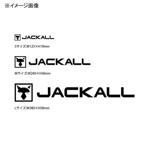 JACKALL JK cutting sticker rectangle S size white