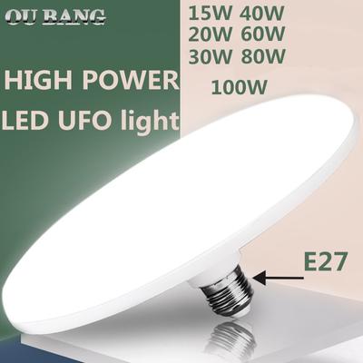 Energooszczędna żarówka LED UFO Płaska niska wysokość sufitowa Aluminiowa podstawa Oświetlenie LED E27