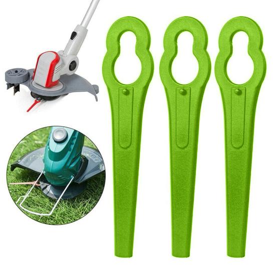 100Pcs Lawn Mower Blade Sharp Cordless Plastic Garden Replacement Brush Cutter for Bosch Art23 Li Accutrim Easytrim Accu Gtech St 04 & St 05 Strimmer