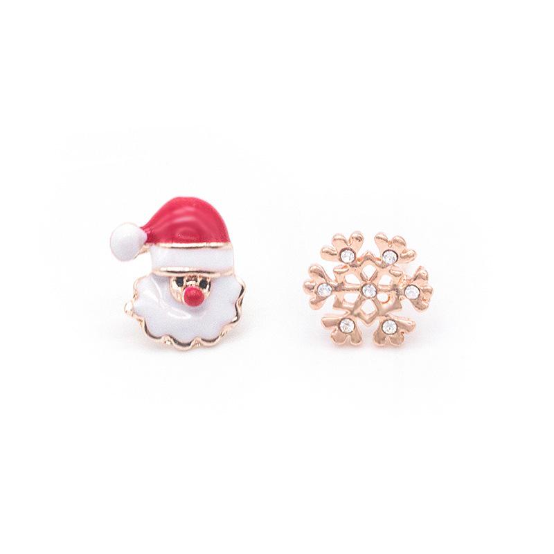 European & American Christmas Earrings: Elk, Tree, Snowman, Deer Designs for Women