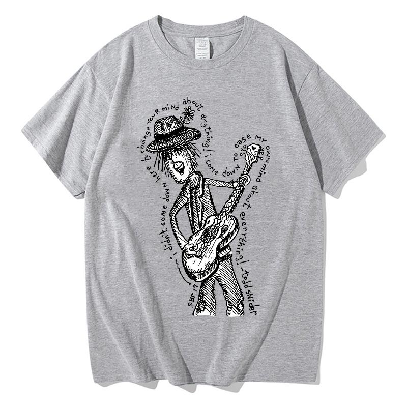 Todd Snider T-Shirts Casual Merch Cotton High Quality T Shirts Cartoon Print Funny Clothing Unisex Comfortable Tees Streetwear