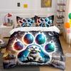 Animal Print Decor Set Bedding Set With 1 Duvet Cover 2 Pillowcases Single Double King Queen, Gift