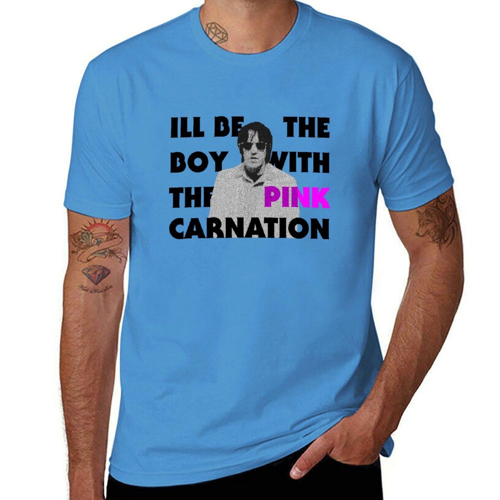 elliot smith pink carnations Tshirt boys whites plain anime clothes for men S