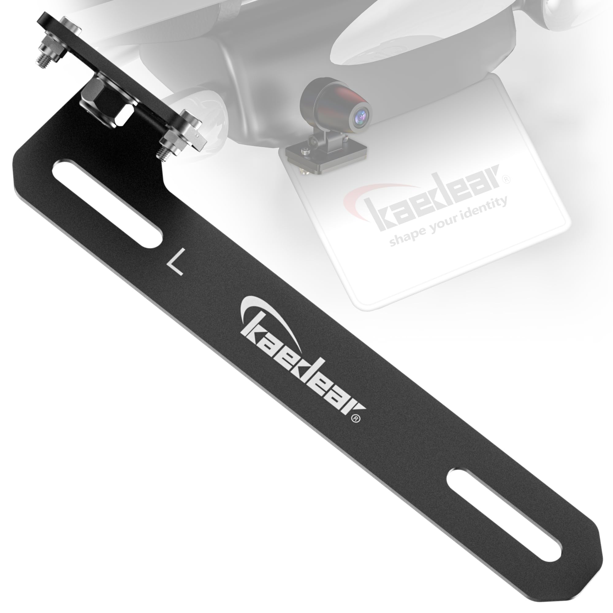 

Kaedear Motorcycle Dash Cam Camera Bracket for Easy View Angle Rotary Camera Bracket Bracket, Mount, Universal/Rust-Resistant Aluminum, чорний