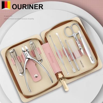 Set de manichiură nou sosiri Seturi de pedichiură Dispozitiv de tăiat unghii Instrumente profesionale de tăiat unghii din oțel inoxidabil cu kit de cutie de călătorie