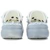 Crocs Crush Clog Silber Barock Exquisite Ästhetik Lochschuhe Gleich für Männer und Frauen Premium Grau