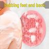 Round Exfoliating Back and Foot Scrubbing Pad - Lazy Person's Massage Mat for Shower