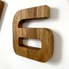 Wooden oak wall clock EKO 130cm