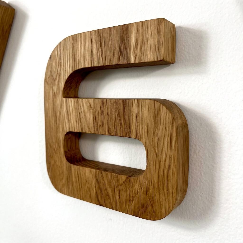 Wooden oak wall clock EKO 130cm