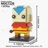 MOOXI Cartoon Anime Charakter Ziegelkopf Modelle MOC Steine DIY Zusammengebaute Bausteine Lernspielzeug Kinder Erwachsene Geschenke