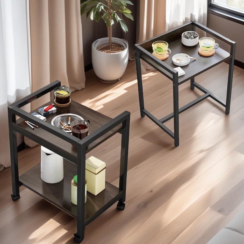 Portable Double-Layer Tea Cart Side Table