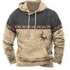 Men's Sweatshirt 3D Digital Print Hoodie Fashion Loose Long Sleeve Sweatshirt