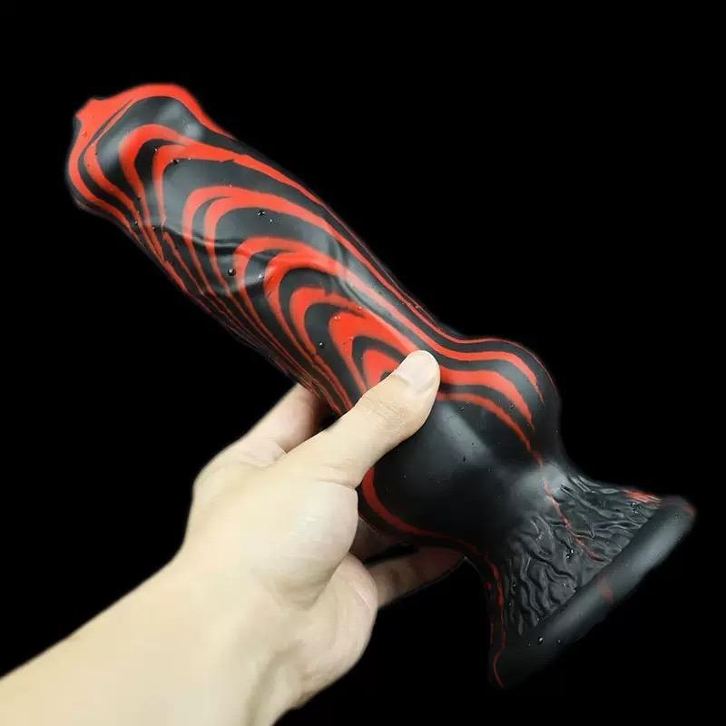 Fantasy Knot Silicone Dildo, Soft Liquid Silicone Design, Strong Suction Cup, Flexible Texture, Premium Fantasy Collection, Discreet Packaging