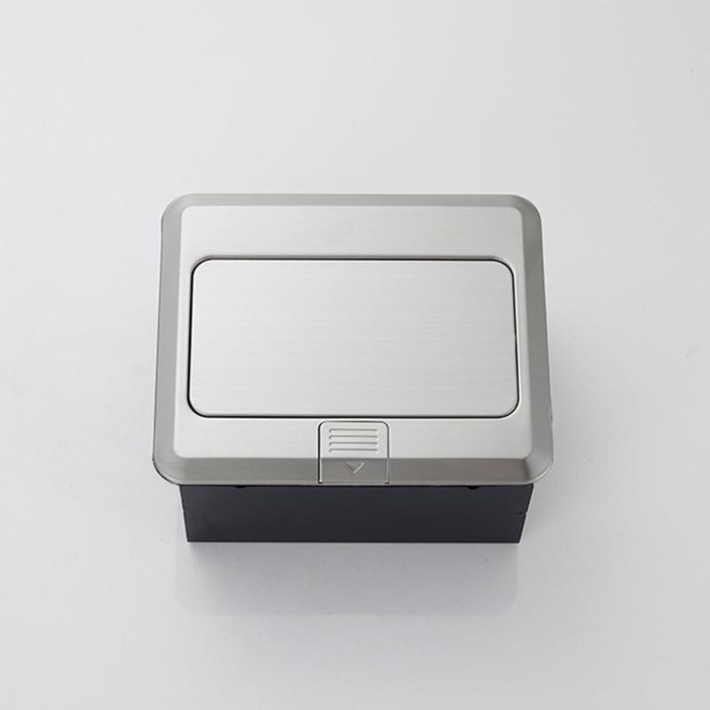 Strong Steel Ground Power Outlet with Spring Loading Popup Mechanism Corrosion Resistant Floor Port US Compatible