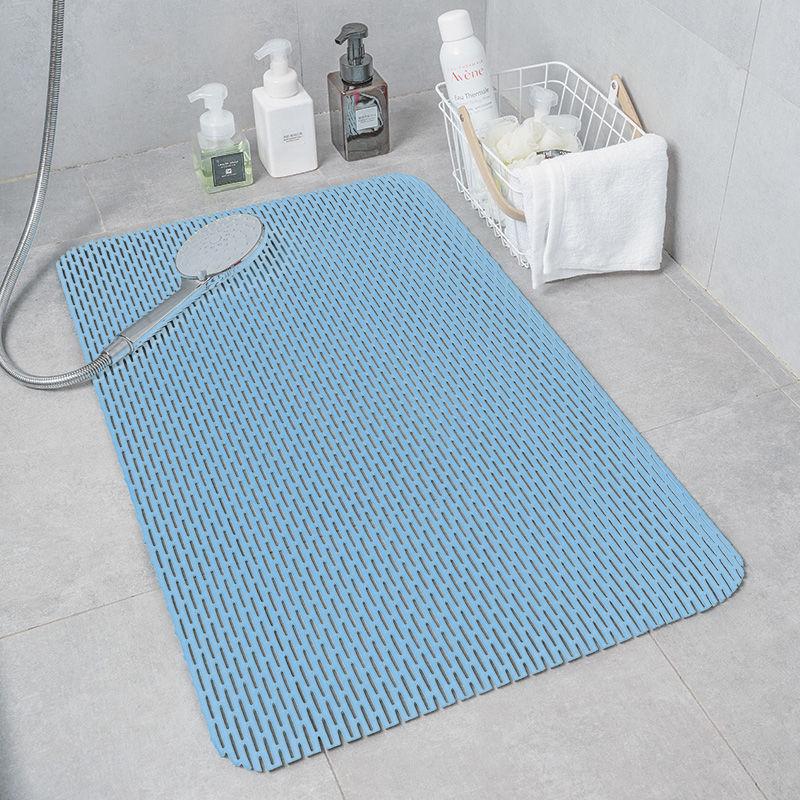 Anti-Slip Square Bathroom Mat for Shower, Toilet, and Washroom
