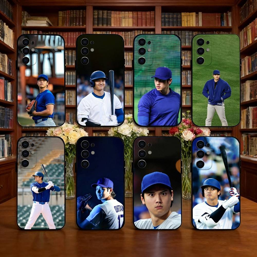 S-Shohei Ohtani Phone Case For Samsung S25,S24,S21,S22,S23,S30,Ultra,S20,Plus,Fe,Lite,Note,10,Black Cover