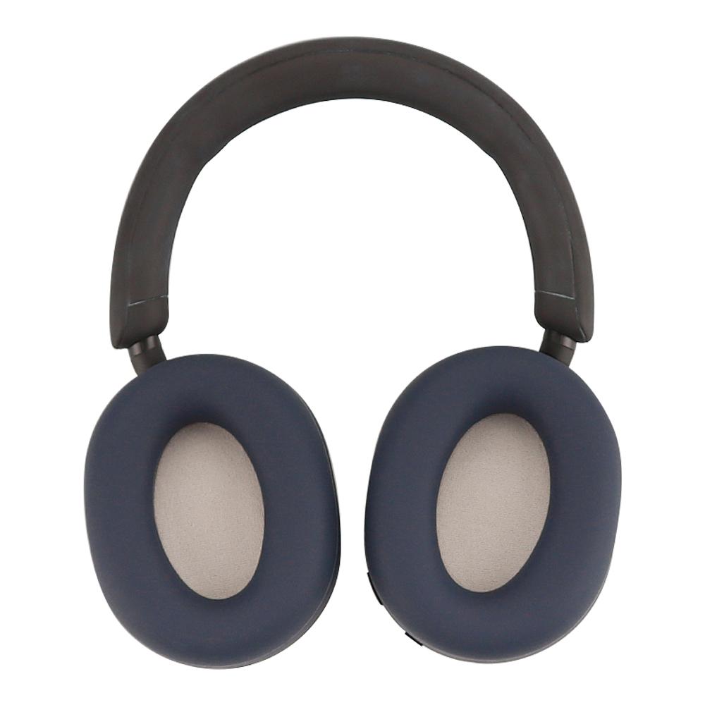 

1 Pair for Sony WH-1000XM5 Headphone Silicone Ear Cap Earpad Protective Cover Dark Blue
