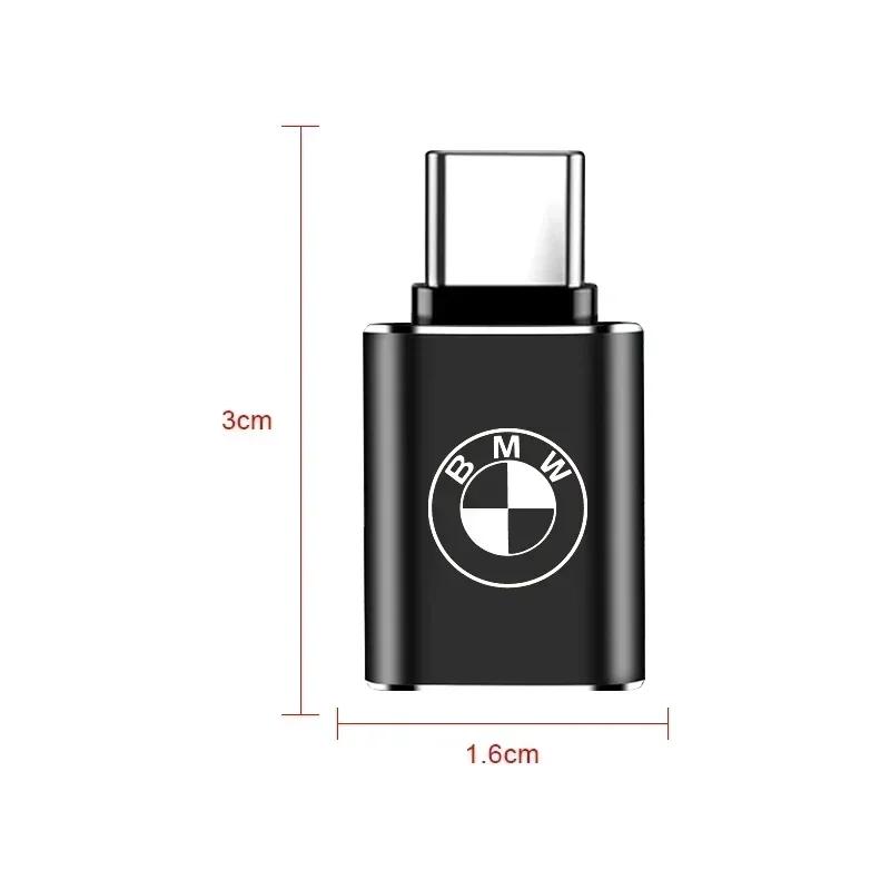 Car Usb Type C Cable Converter Charging Adapter Car Accessories For BMW M M1 M3 M5 M6 M2 X1 X2 X3 X5 X6 X4 E39 E46 E53 E60 G30