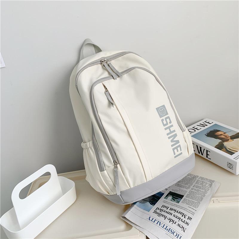 Schoolbag School Bag Female College Student Casual Versatile Large Capacity Backpack Male Junior High School High School Student Niche Design Travel