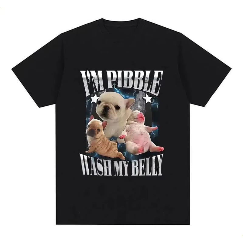 Camiseta French Bulldog Puppies I m Pibble Wash My Belly S разноцветный