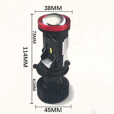 New Y7D LED High Power Direct Insert Lens Bulb50Fan with Mounting Bracket Double Optical Lens H4Fish Eye Light Y6D