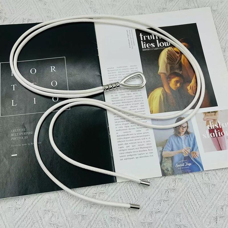Fashion Waist Belt For Women With Heart Shape Metal Hook Closure For Dress And Outerwear