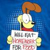 Garfield Mens Will Eat Homework T-Shirt
