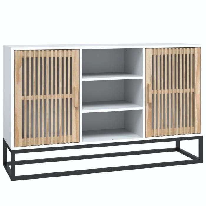 VidaXL Buffet blanc 105x30x65 cm bois d'ingénierie, armoire, armoire latérale, armoire de rangement, armoires, placard, 352118