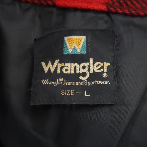 Wrangler Chaqueta de manga larga a cuadros vintage de los 70 L Serie roja Hombre Usado