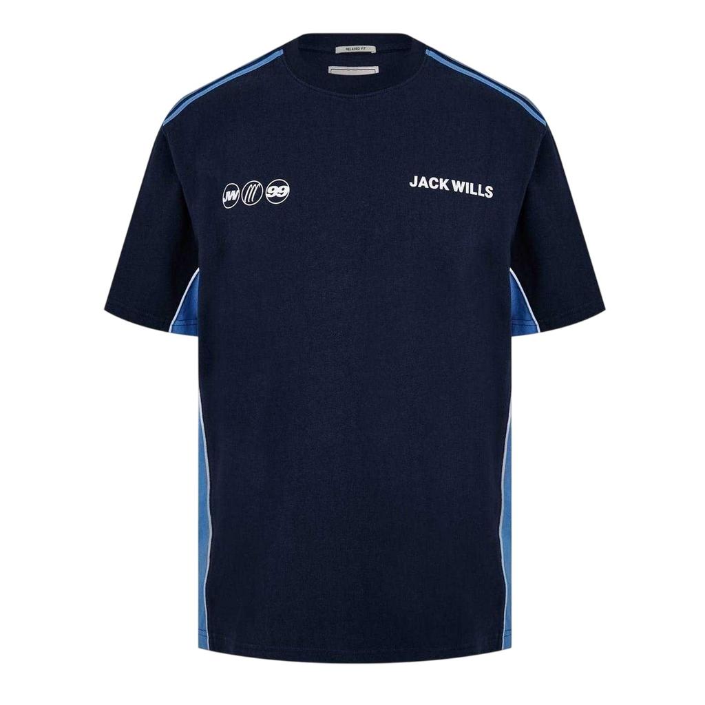 Jack Wills Mens Retro Crew Neck Regular T-Shirt