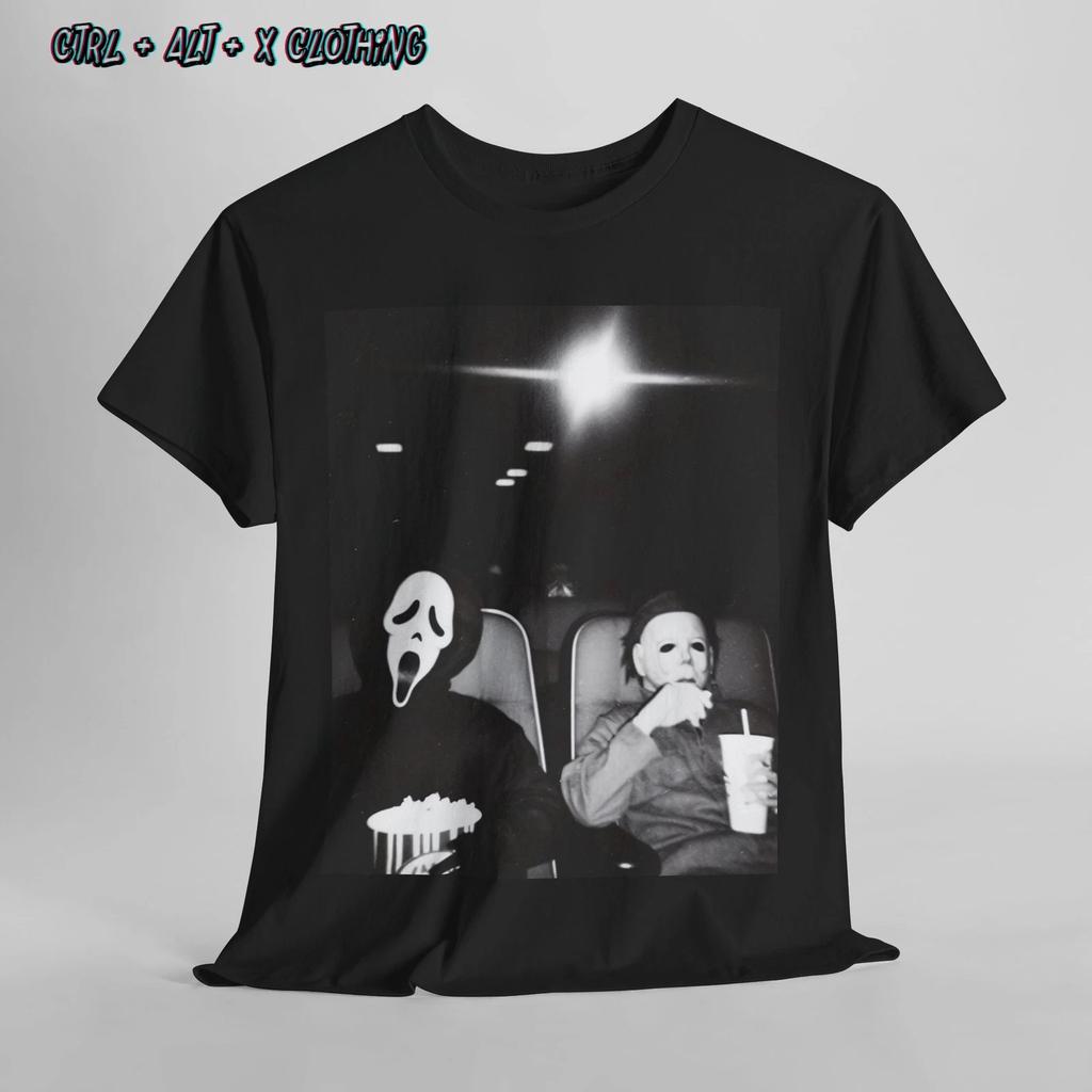 Horror Movie Villains Unisex Tee, Michael Myers & Ghostface Shirt, Halloween
