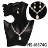 Bridal Wedding Necklace And Earrings Set Fashionable Claw Set Colorful Rhinestones Super Sparkling Banquet Jewelry Two Piece Set
