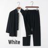 Men's Youth Linen Tang Suit - Chinese Style Zhongshan Jacket Hanfu Set