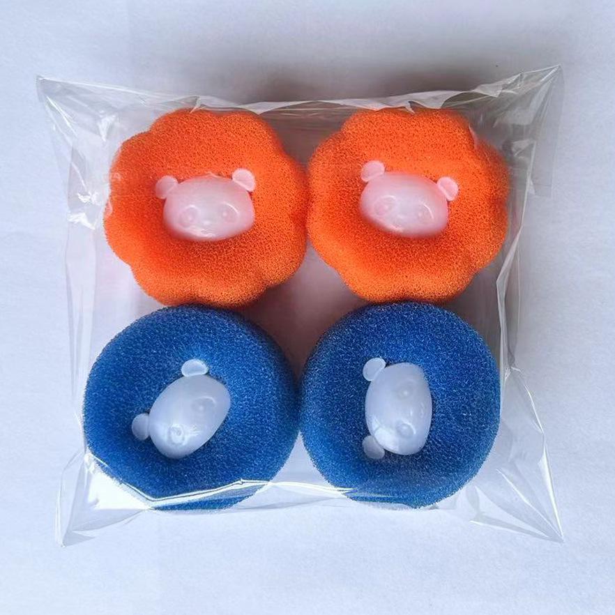 Anti-Winding Laundry Sponge Ball for Hair Removal & Decontamination