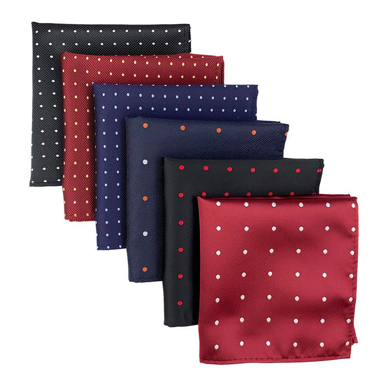 Men's Polka Dot Suit Handkerchief - Fashionable Square Pocket Scarf