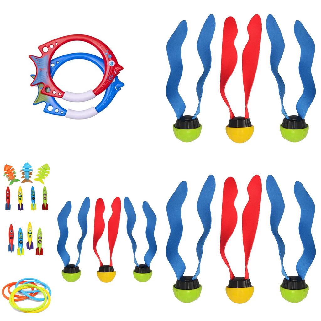 Exciting Underwater Dive Toys For Kids Featuring Colorful Rings And Torpedoes For Pool Play