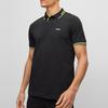 HUGO BOSS Polo Shirts Men's Black Polo Collar Moderate Straight Fit 50469245-006