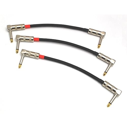 Belden 8412 30cm Patch Cables with L-Shaped Plugs (Set of 3)