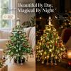 School Holiday Art Supplies DIY Beaded Christmas Tree Kit, Handmade with LED Lights, Decorations Craft Project, Bead Crafting Kit for Adults,