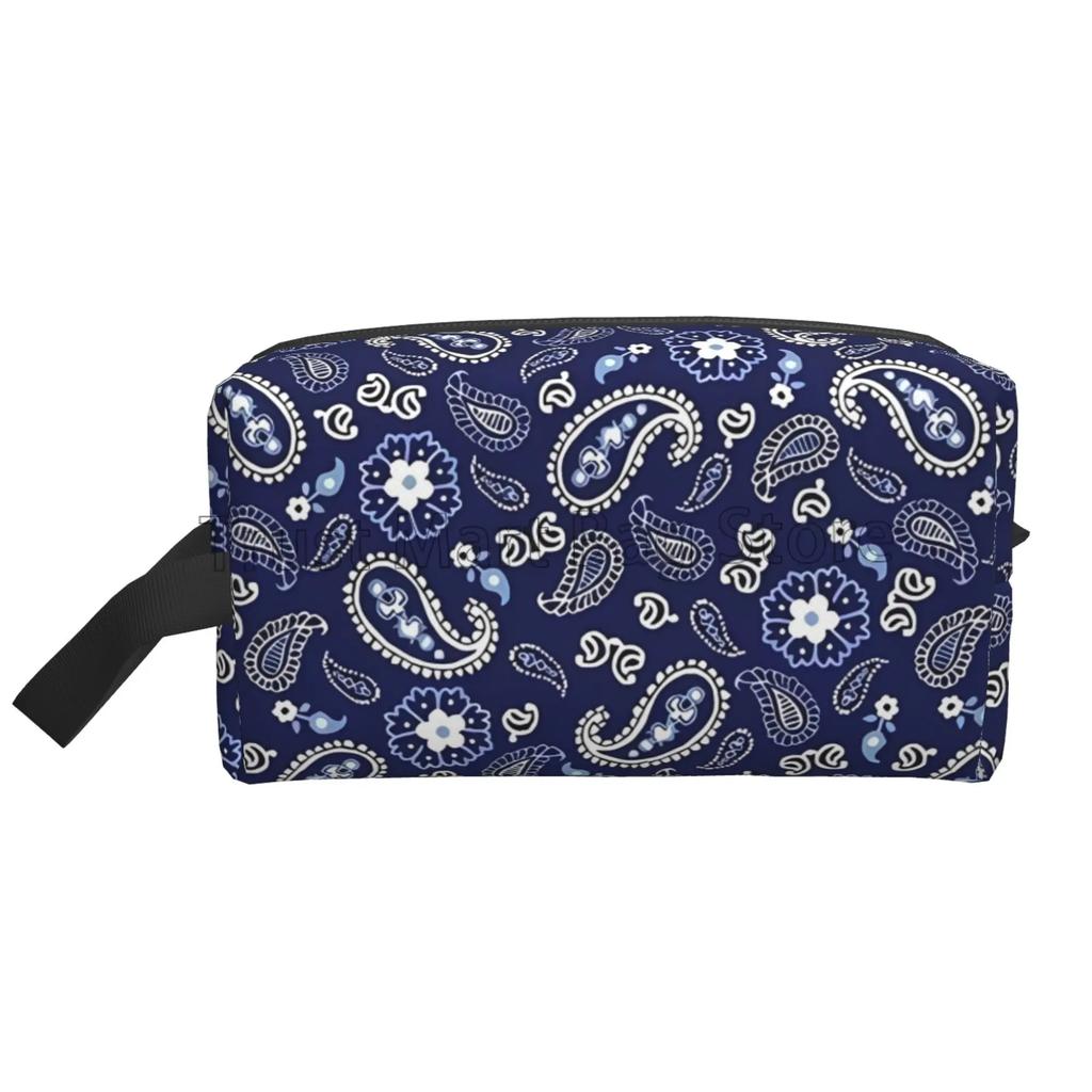 Cestovní kosmetická taštička s květinovým vzorem paisley Mandala Kosmetická taštička Organizér na make-up Velká kapacita Cestovní organizér na toaletní potřeby a příslušenství