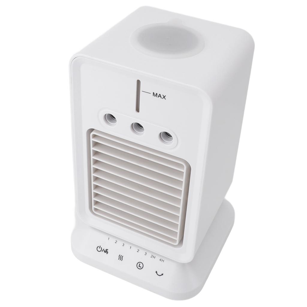 Portable Air Conditioner Multifunctional 3 Levels Oscillating Spray Humidifier Fan Desktop Water
