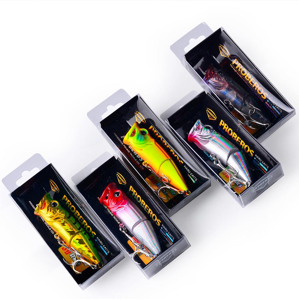 Floating Water Wave Climbing Road Subbait 7.3cm 11.5g Simulated Fish Bait Big Mouth Water System Poppa Bait Hard Bait