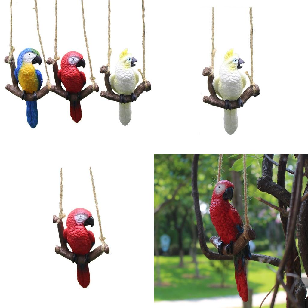 Harz Vogel Dekoration Papagei Figur Garten Balkon Miniatur Schmuckstück Für Event Geschenke