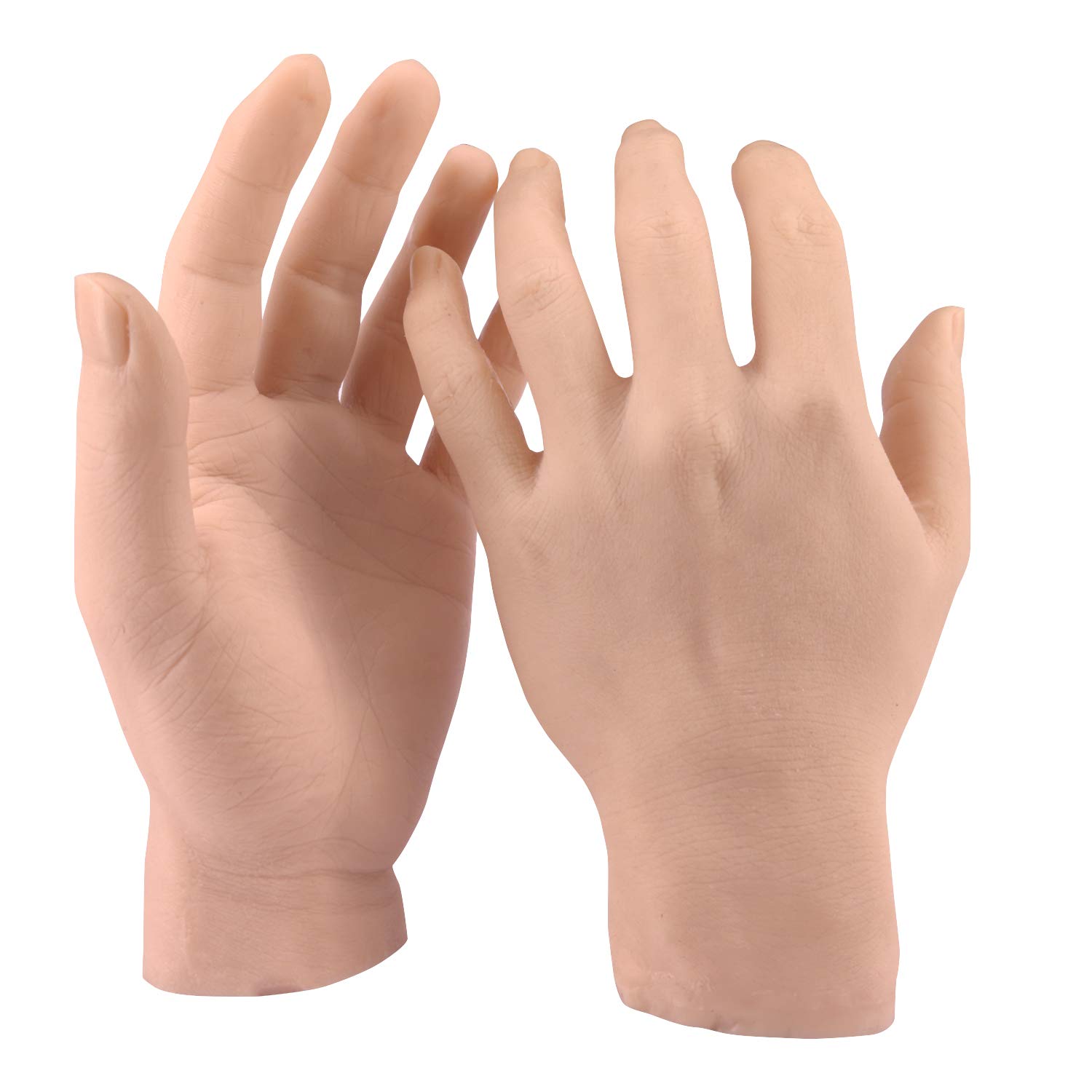 Medarchitect Hand Model Hand Mannequin Silicone Drawing Model Hand Model Display Torso Life-size Hand for Photography and Educational Photographic Mat