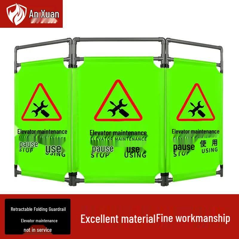 Anxuan Telescopic Folding Safety Barrier Green